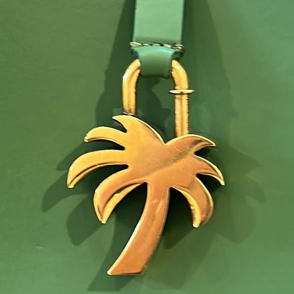 NWT Palm Angels Palm Tree Leather Hobo Bag - Picture 9 of 12